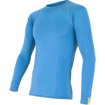Pánské termo tričko SENSRO Merino active modrá (Velikost L, Barva modrá)