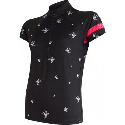 Dámský cyklodres SENSOR Cyklo swallow černá (Velikost L, Barva černá)