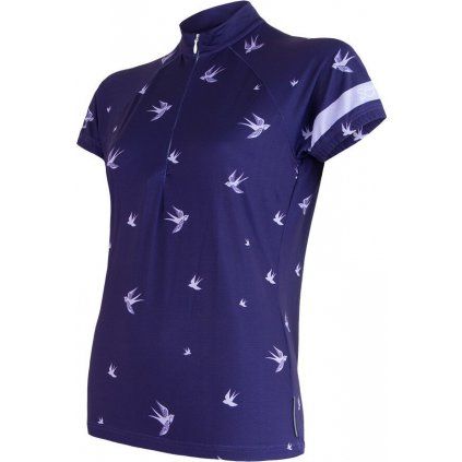 Dámský cyklodres SENSOR Cyklo swallow modrá (Velikost S, Barva modrá)