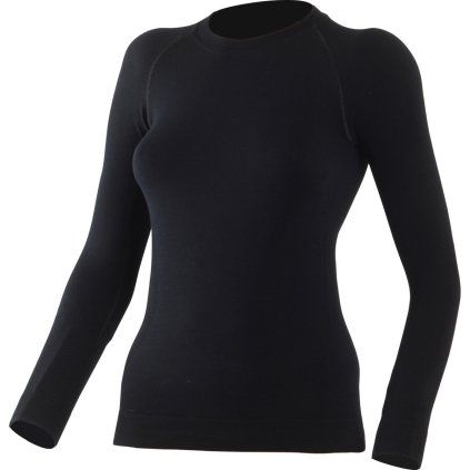 Dámské merino triko LASTING Wara černá (Velikost L/XL)