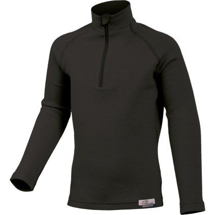 Dětská merino mikina LASTING Soly černá (Velikost 90)