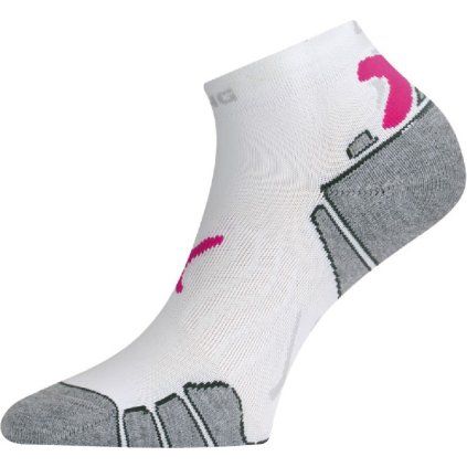 Funkční běžecké ponožky LASTING Run bílé (Velikost (38-41) M)