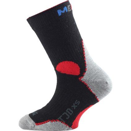 Dětské merino ponožky LASTING Tjd černé (Velikost (34-37) S)
