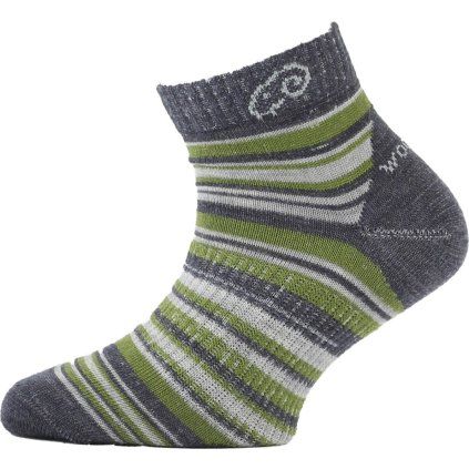Dětské merino ponožky LASTING Tjp zelené (Velikost S)