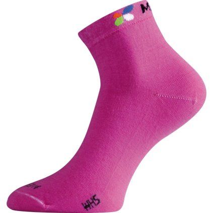 Merino ponožky LASTING Whs růžové (Velikost S)