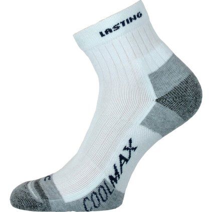 Běžecké ponožky LASTING Rnc bílé (Velikost XL)