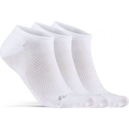 Tenké funkční ponožky CRAFT CORE Dry Footies 3-pack - bílá (Velikost 34-36)