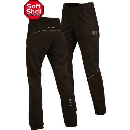 Unisex softshellové kalhoty LITEX černé (Barva černá, Velikost S)