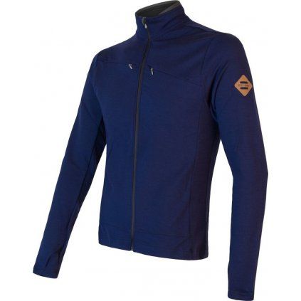 Pánská termo mikina SENSOR Merino Upper deep blue (Velikost S, Barva modrá)