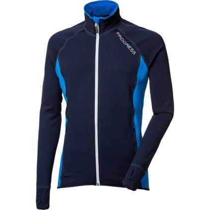 Pánská sportovní mikina PROGRESS Torez modrá (Velikost S)
