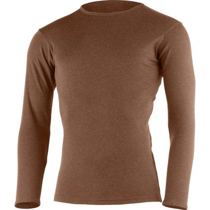 Pánské merino triko LASTING Belo hnědé (Velikost L)