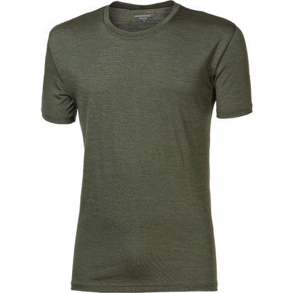 Pánské merino triko PROGRESS Original Merino khaki (Velikost S)