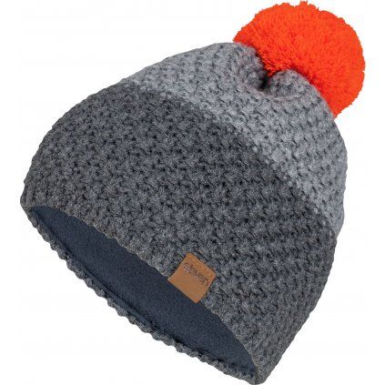Pletená čepice ELEVEN Mad Grey/Orange (Velikost UNI)