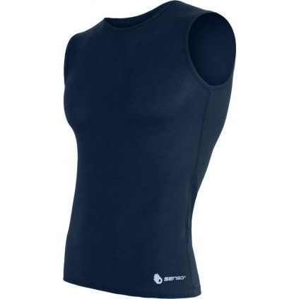 Pánské funkční tílko SENSOR Coolmax Air deep blue (Velikost L, Barva modrá)