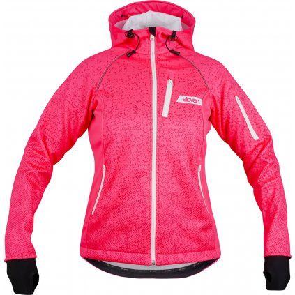 damska softshell bunda eleven screen pink