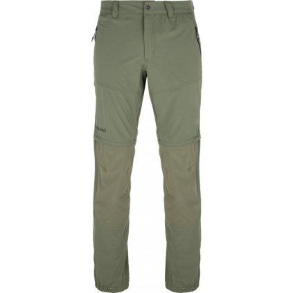 Pánské outdoorové kalhoty KILPI Hosio khaki (Velikost L)