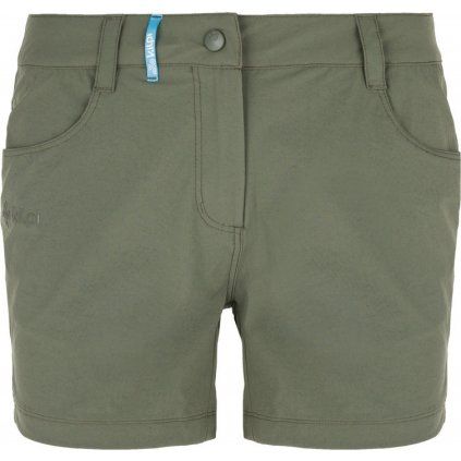 Dámské outdoorové kraťasy KILPI Bree-w khaki (Velikost 36)