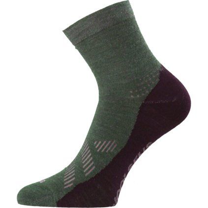 Unisex merino ponožky LASTING Fwt zelené (Velikost L)