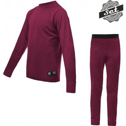 Dětský termo set SENSOR Merino Active lilla (Barva fialová, Velikost 110)