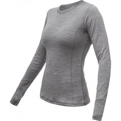 Dámské termo triko SENSOR Merino Bold cool gray (Velikost M, Barva šedá)