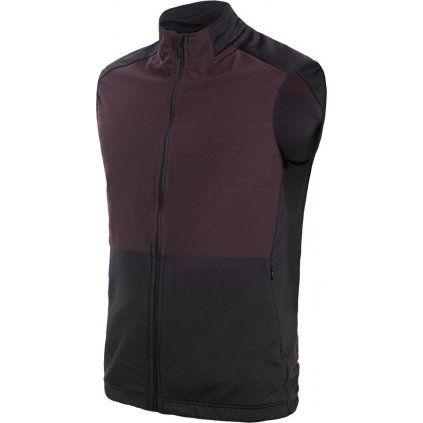 Pánská vesta SENSOR Coolmax Thermo černá/port red (Velikost XXL, Barva černá)