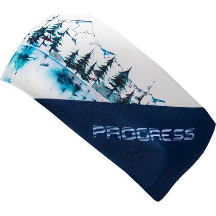 Sportovní čelenka PROGRESS Re Hdb Print snowland (Velikost UNI)
