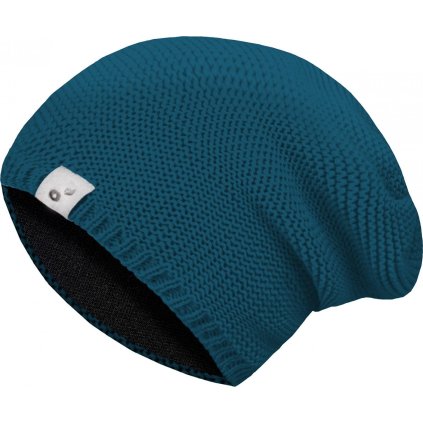 Dětská pletená čepice UNUO Warm, Kobaltová (Velikost S (45 - 48 cm), Věk 1-3 roky)