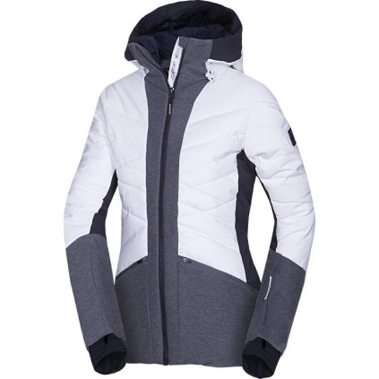 bu 6045snw women s ski combi melange quilted insulated jacket brandy