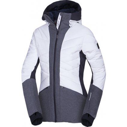 bu 6045snw women s ski combi melange quilted insulated jacket brandy