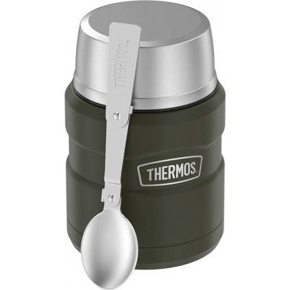 termoska na jidlo stainless king vojenska zelena