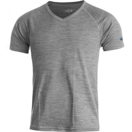Pánské merino triko LASTING Trigon šedé (Velikost 2XL)