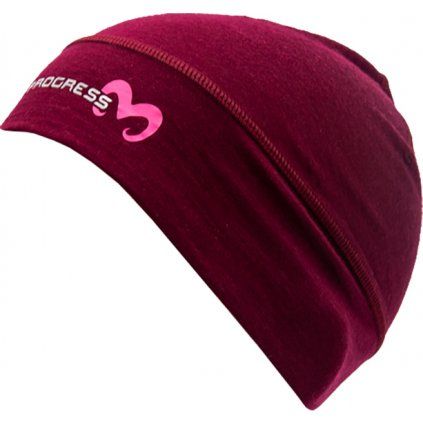 Unisex merino čepice PROGRESS MW Beanie červená (Velikost S/M)