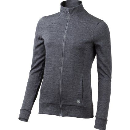 Dámská merino mikina LASTING Sarmina šedá (Velikost XL)
