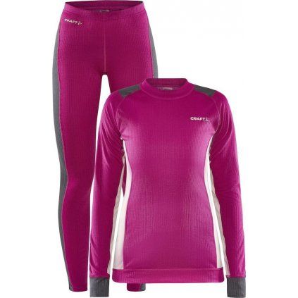 Dámský termo set CRAFT Core Dry Baselayer růžová (Velikost S)