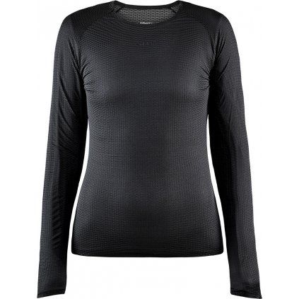 Dámské funkční triko CRAFT Pro Dry Nanoweight Ls černá (Velikost S)