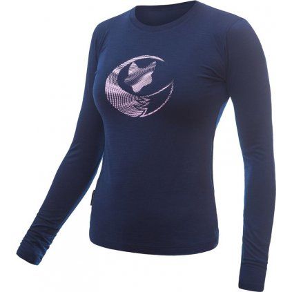 Dámské merino triko SENSOR Merino Active Pt Fox deep blue (Velikost S, Barva modrá)