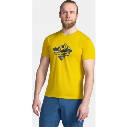 Pánské funkční triko KILPI Garove žluté (Velikost 3XL)