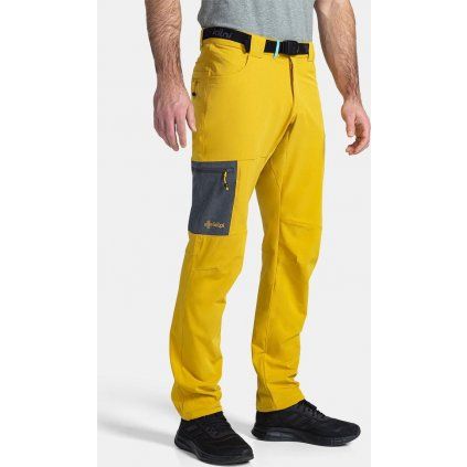 Pánské outdoorové kalhoty KILPI Ligne žluté (Velikost L Short)
