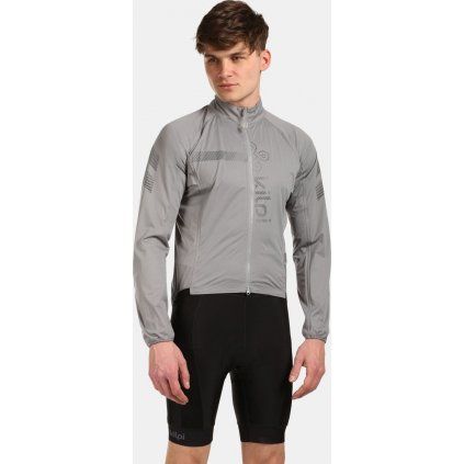 Pánská cyklistická bunda KILPI Rainar šedá (Velikost L)
