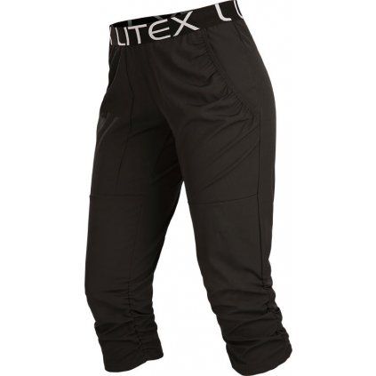 Dámské kalhoty LITEX v 3/4 délce černé (Barva černá, Velikost S)