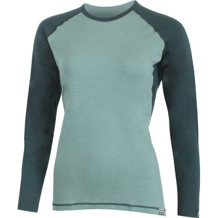 Dámské merino triko LASTING Dita khaki (Velikost S)