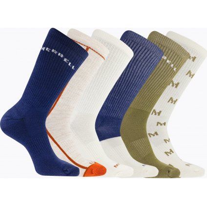 Ponožky MERRELL Recycled Cushion Crew (6 pack) (Velikost S/M)