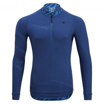Pánský cyklo dres SILVINI Varano modrá (Velikost XS)