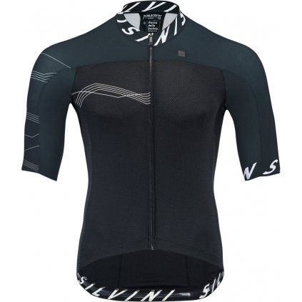 Pánský cyklo dres SILVINI Stelvio černá (Velikost S)
