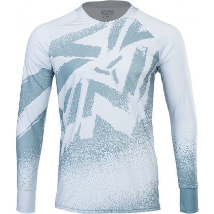 Pánský enduro dres SILVINI Cortino bílošedá (Velikost S)