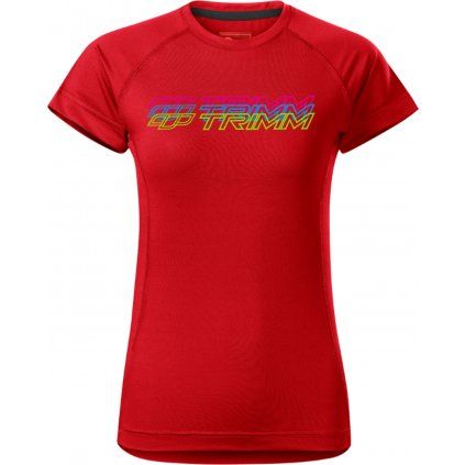Dámské tričko TRIMM Destiny Lady červené (Barva red, Velikost XS)