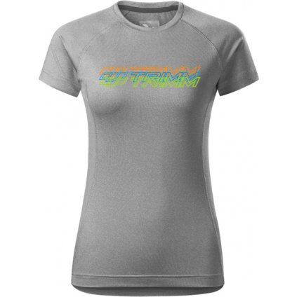 Dámské tričko TRIMM Destiny Lady šedé (Velikost XS, Barva dk.grey melange)
