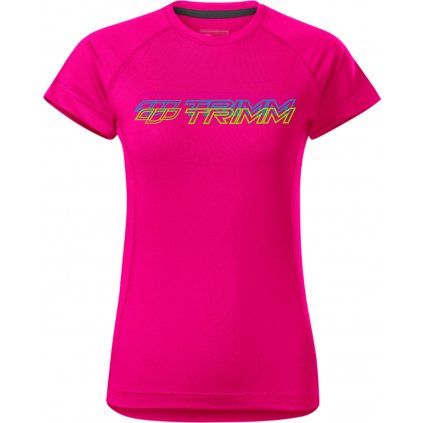 Dámské tričko TRIMM Destiny Lady růžové (Velikost XS, Barva neon pink)