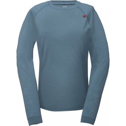 Dámský top s dlouhým rukávem z merino vlny 2117 Ullånger zelená (Velikost L)