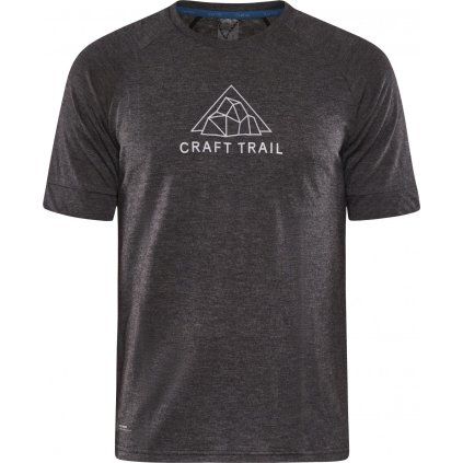 Pánské funkční triko CRAFT ADV Trail Wool SS - černá (Velikost S)